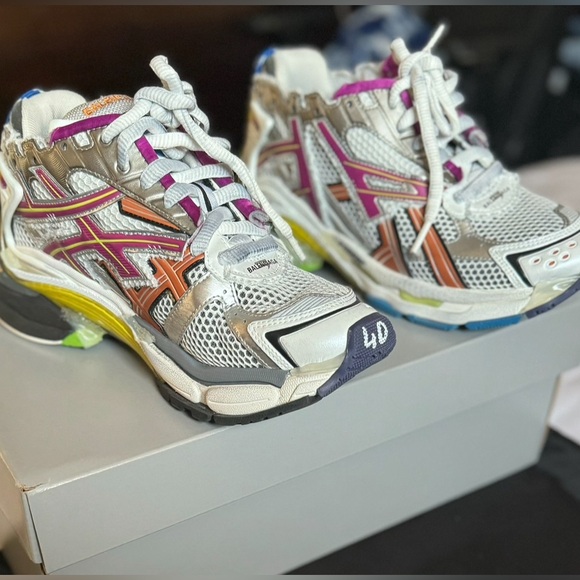 balenciaga mesh track runner sneakers multi color - Picture 5 of 6